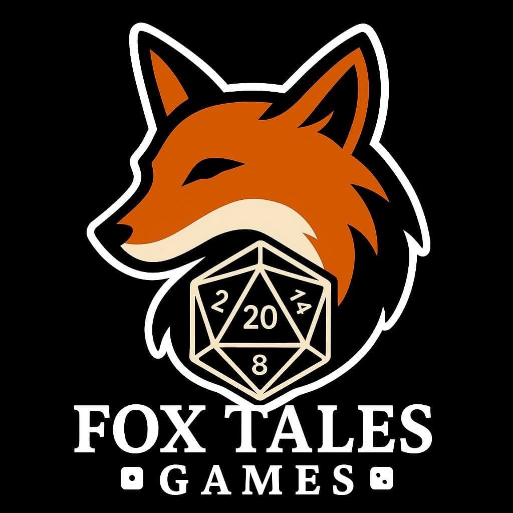Fox Tales Games — zorro con dado d20